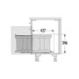 Voir la diapositive 5 : HAILO Poubelle de cuisine coulissante encastrable sous évier 20L Hailo Solo Automatique