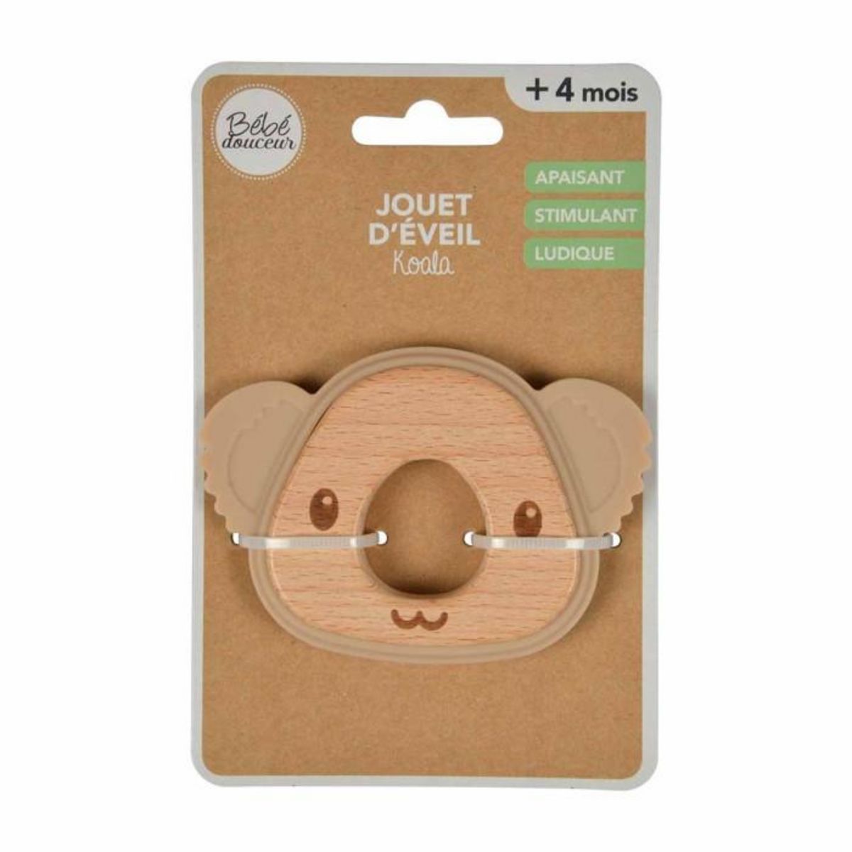 Paris Prix Jouet d'Éveil Bébé  Koala Oreilles  7cm Naturel