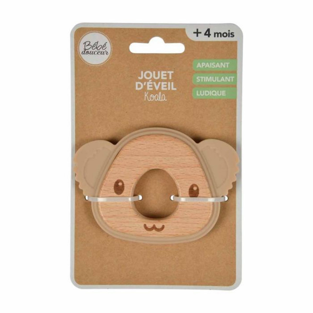Paris Prix Jouet d'Éveil Bébé  Koala Oreilles  7cm Naturel