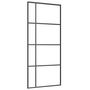 Voir la diapositive 5 : VIDAXL Porte coulissante kit de quincaillerie noir 90x205 cm verre ESG