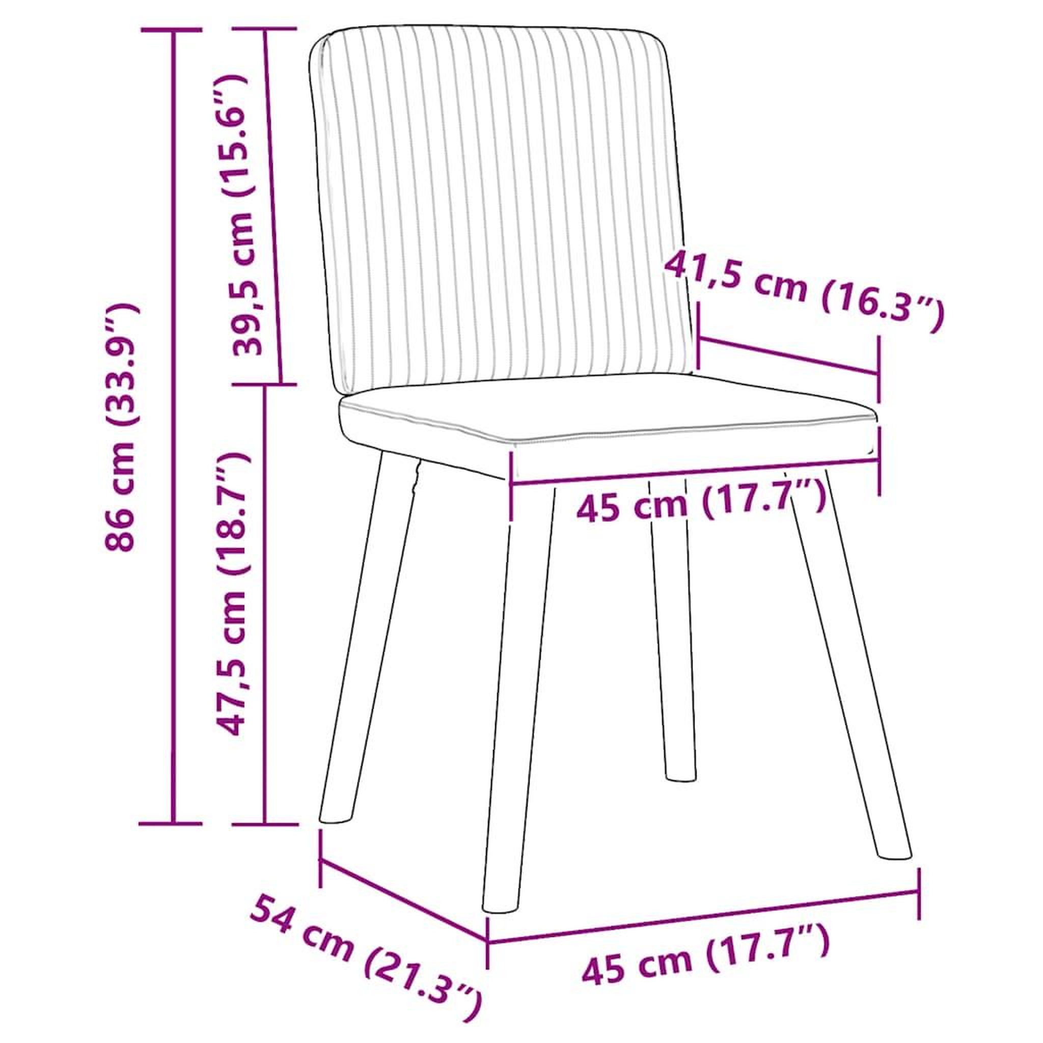 Voir la diapositive 6 : VIDAXL Chaises a manger lot de 6 marron fonce tissu