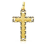 L'ATELIER D'AZUR Pendentif - Médaille Croix Or 18 Carats 750 Jaune - Chaines Offertes