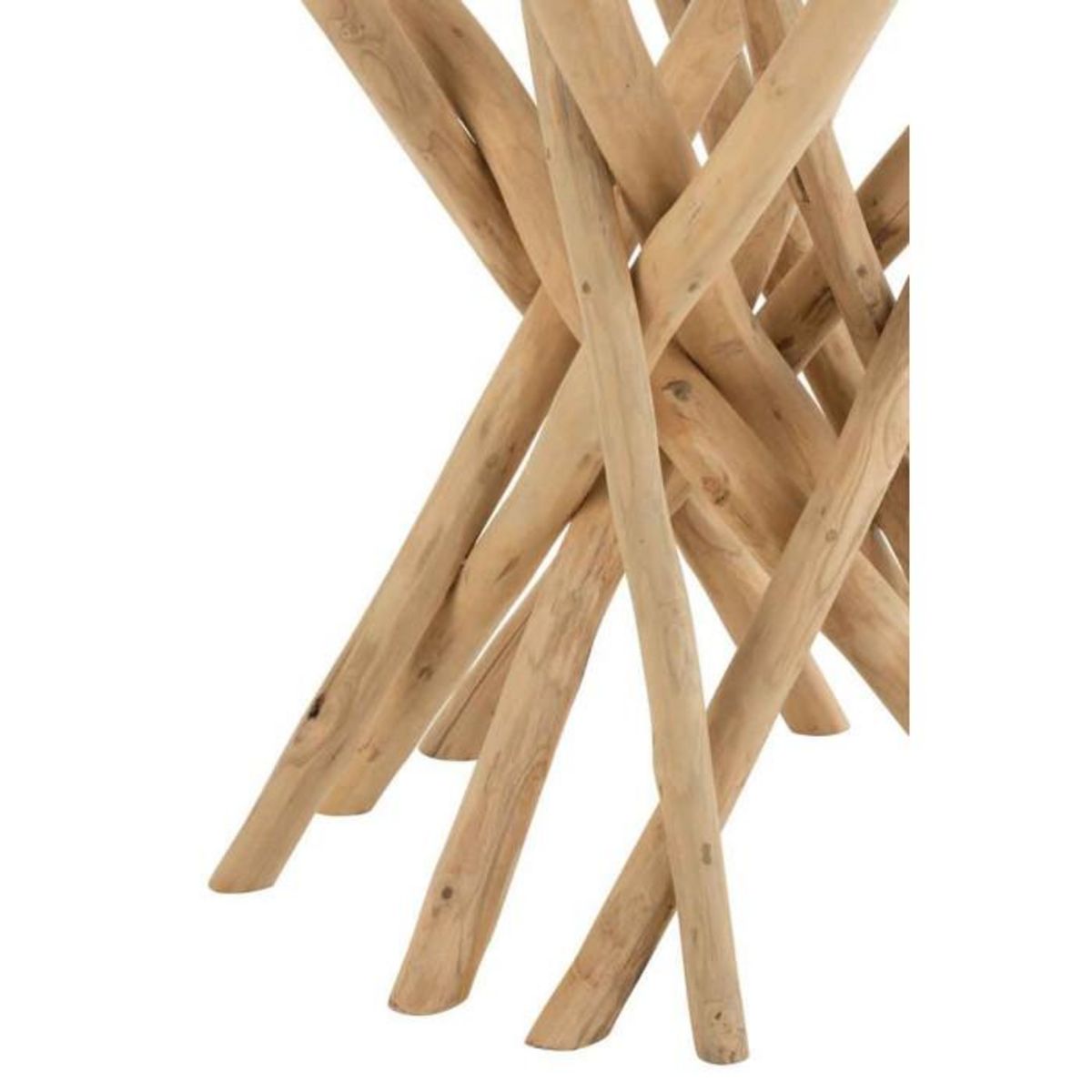 Paris Prix Table à Manger en Teck  Driftwood  120cm Naturel