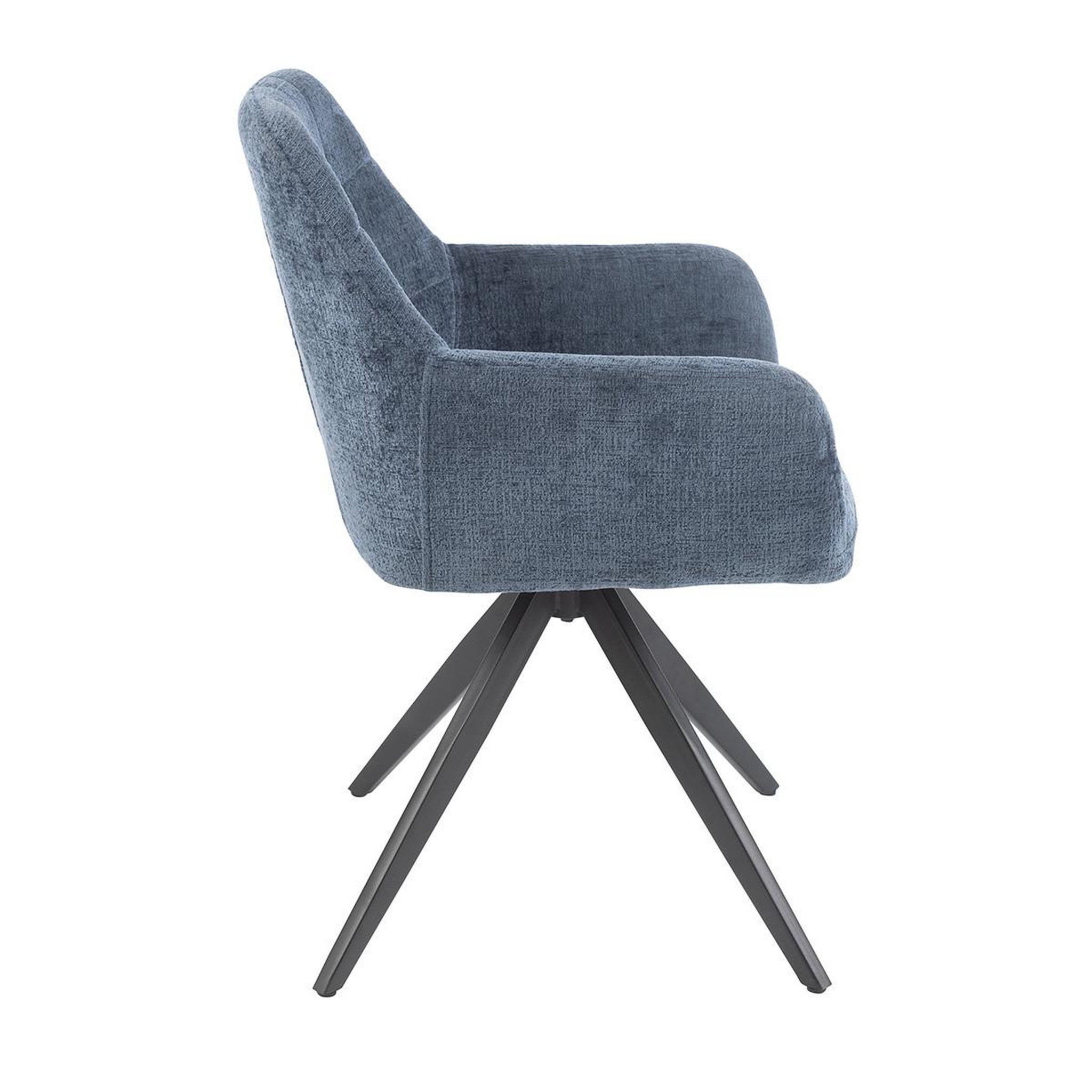 Voir la diapositive 4 : J-LINE Chaise design  louna  85cm bleu