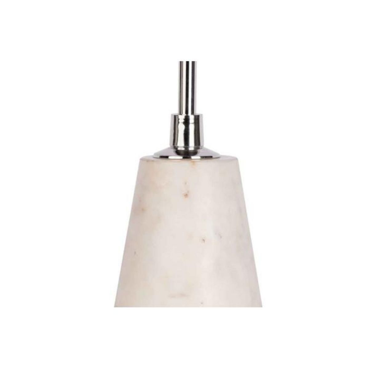 Paris Prix Bougeoir Design en Marbre  Fayya  30cm Blanc & Argent