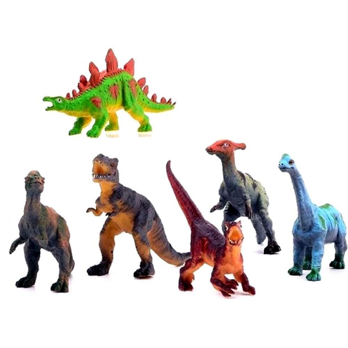 6 dinosaure figurine en plastique jouet enfant pas cher 