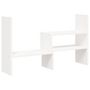 Voir la diapositive 2 : VIDAXL Support pour moniteur Blanc (39 72)x17x43 cm Bois de pin solide