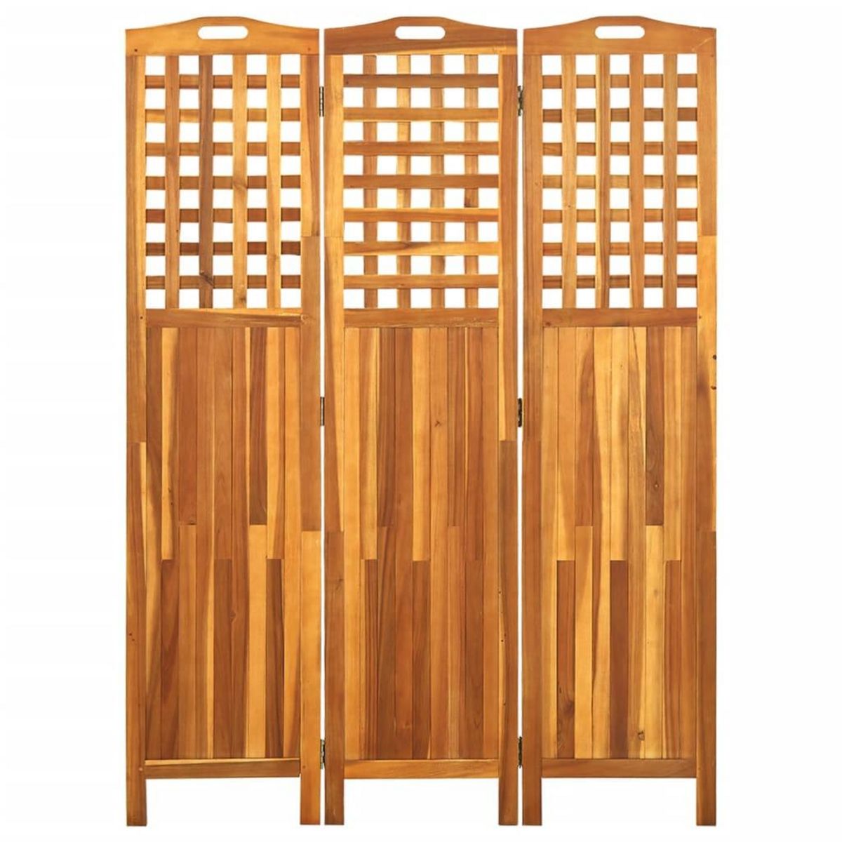 VIDAXL Cloison de separation 3 panneaux 121x2x170 cm Bois d'acacia