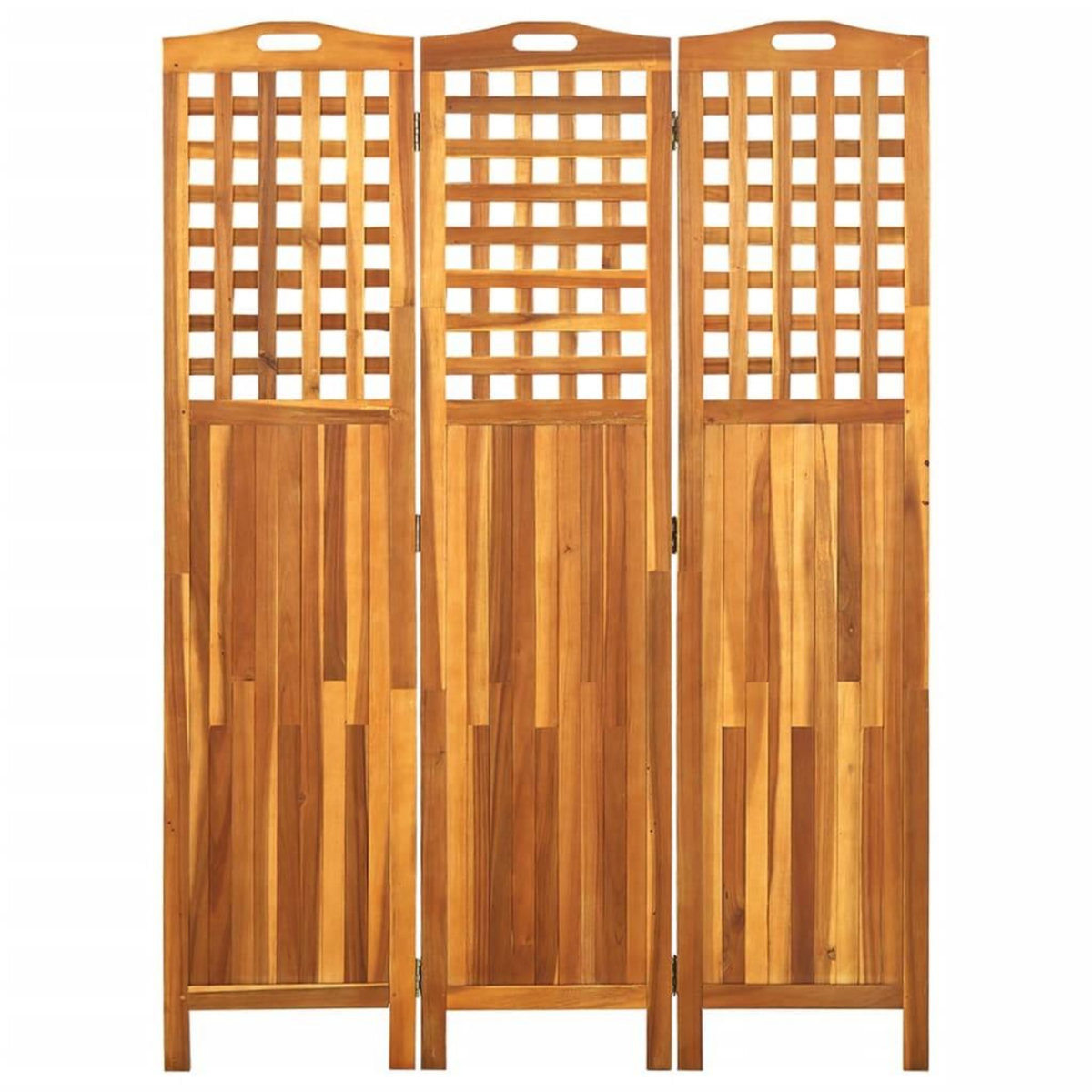 VIDAXL Cloison de separation 3 panneaux 121x2x170 cm Bois d'acacia