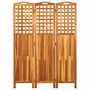 Voir la diapositive 2 : VIDAXL Cloison de separation 3 panneaux 121x2x170 cm Bois d'acacia