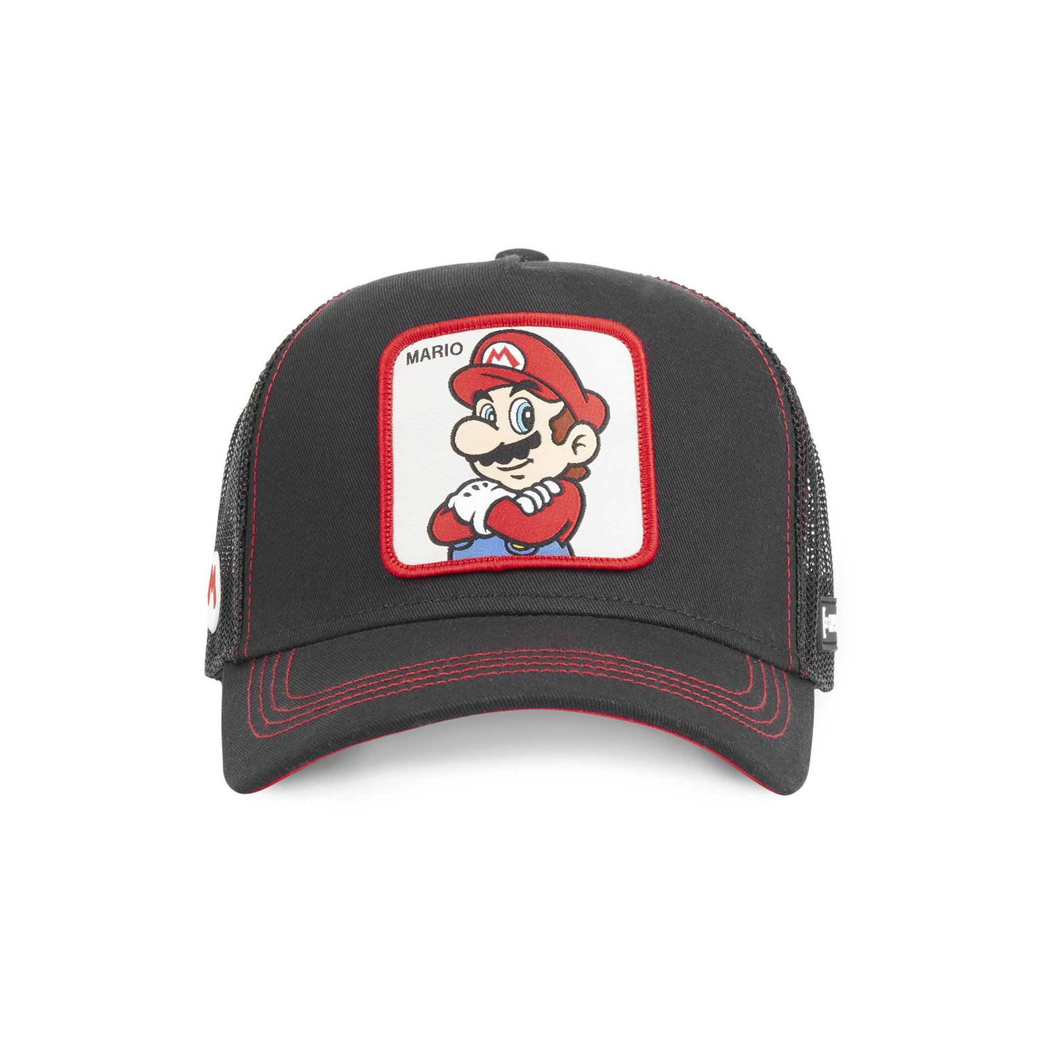 Voir la diapositive 2 : CAPSLAB Casquette trucker avec filet super mario bros mario2