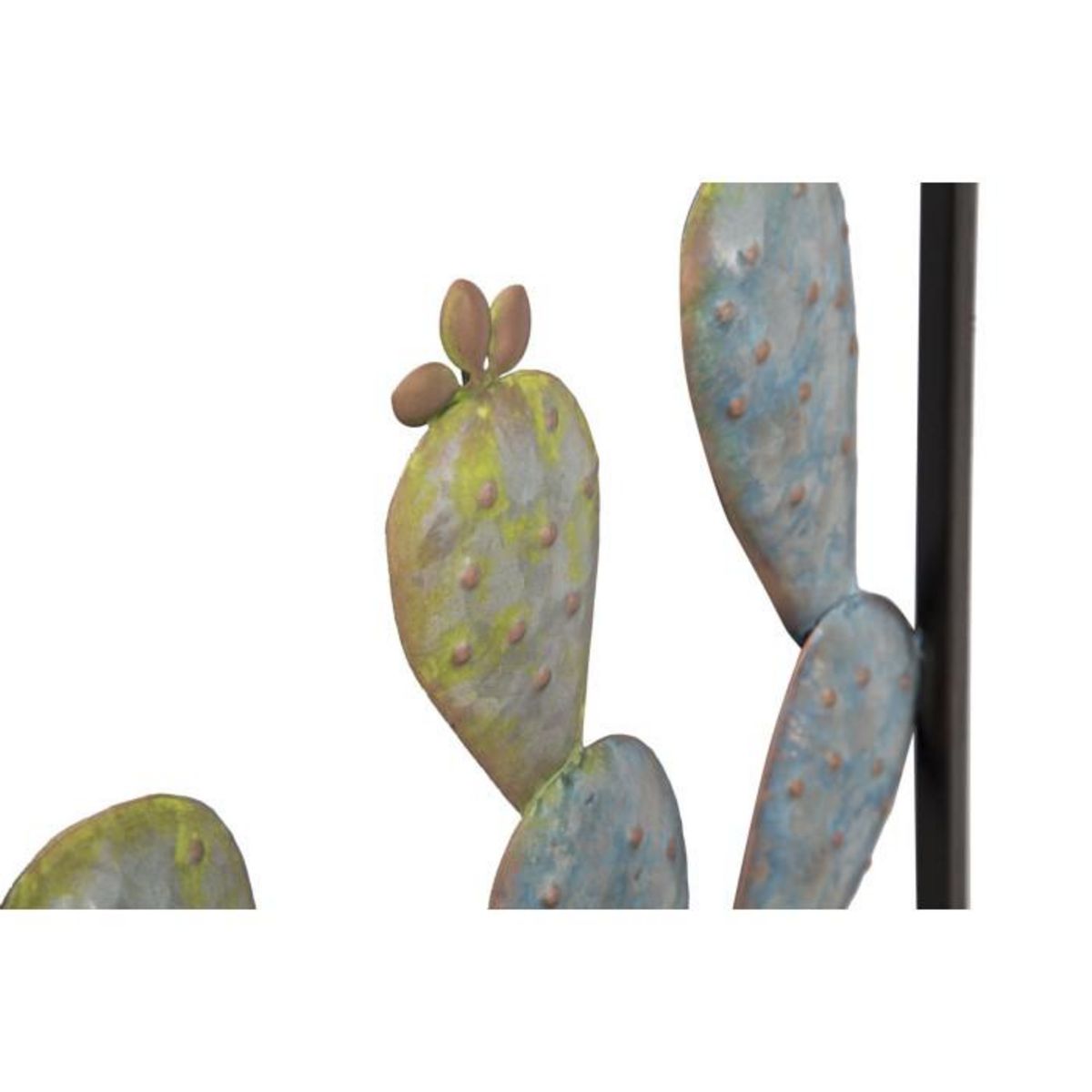Paris Prix Déco Murale Encadrée en Métal  Cactus  90cm Multicolore