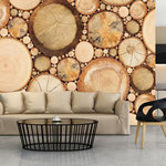 Paris Prix Papier Peint  Grains de Bois. Coloris disponibles : Multicolore