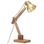 Voir la diapositive 2 : VIDAXL Lampe de bureau industrielle Laiton Rond 58x18x90 cm E27