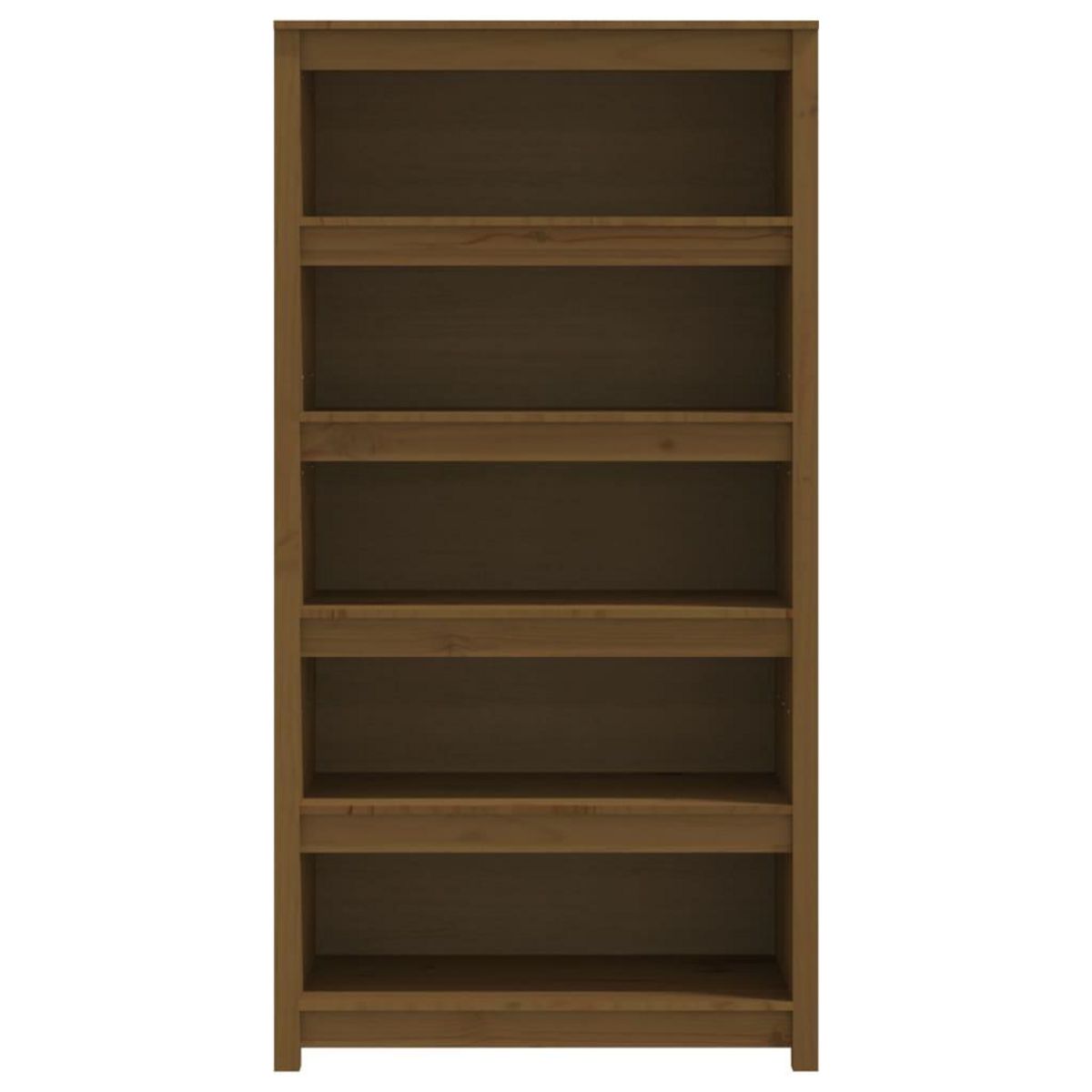 VIDAXL Bibliotheque Marron miel 80x35x154 cm Bois de pin massif