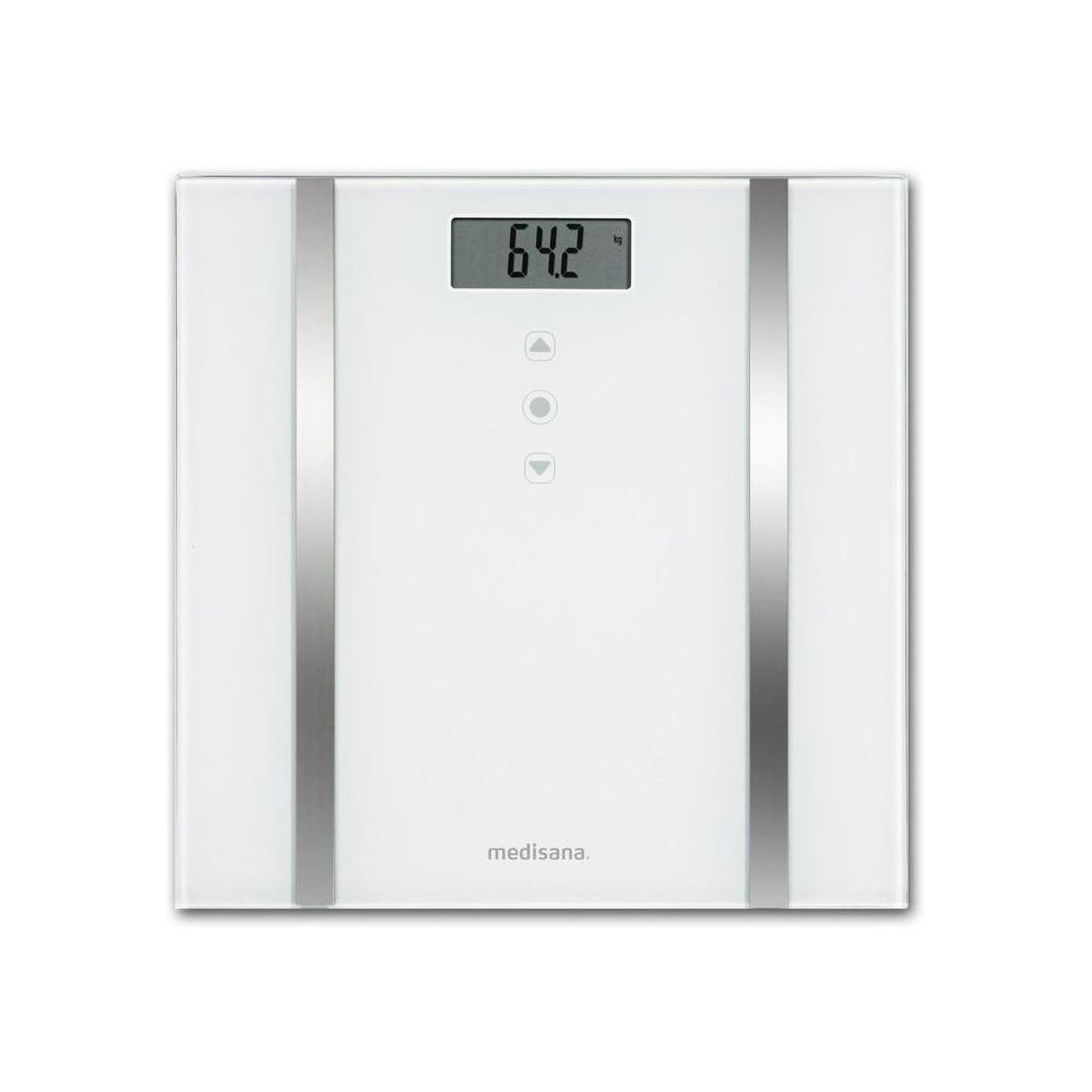 Medisana Medisana bs 483 pèse-personne électronique blanc avec analyse corporelle, imc et métabolisme de base, jusqu'à 180 kg