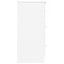 Voir la diapositive 5 : VIDAXL Commode ALTA blanc 112x35x73 cm bois massif de pin