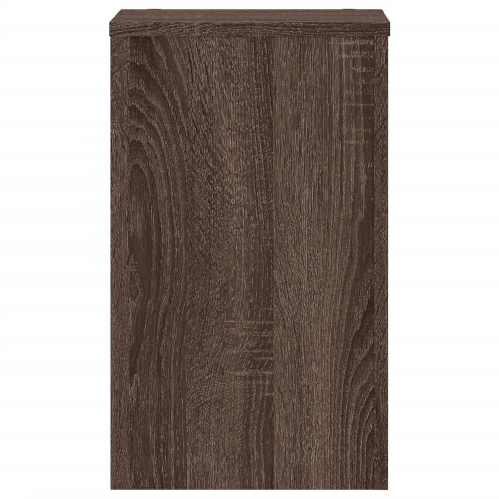 Voir la diapositive 5 : VIDAXL Supports pour plantes 2 pcs chene marron bois d'ingenierie