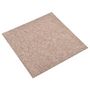 Voir la diapositive 2 : VIDAXL Dalles de tapis de sol 20 pcs 5 m^2 50x50 cm Beige
