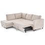 Voir la diapositive 2 : LISA DESIGN Anna - canapé d'angle gauche 5 places convertible en velours texturé