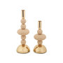 Voir la diapositive 1 : Paris Prix Lot de 2 Chandeliers  Galaxy  30cm Rose & Or