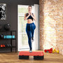 Voir la diapositive 2 : HOMCOM Stepper aérobic fitness hauteur réglable 3 niv. 10/15/20 cm surface antidérapante PE rouge