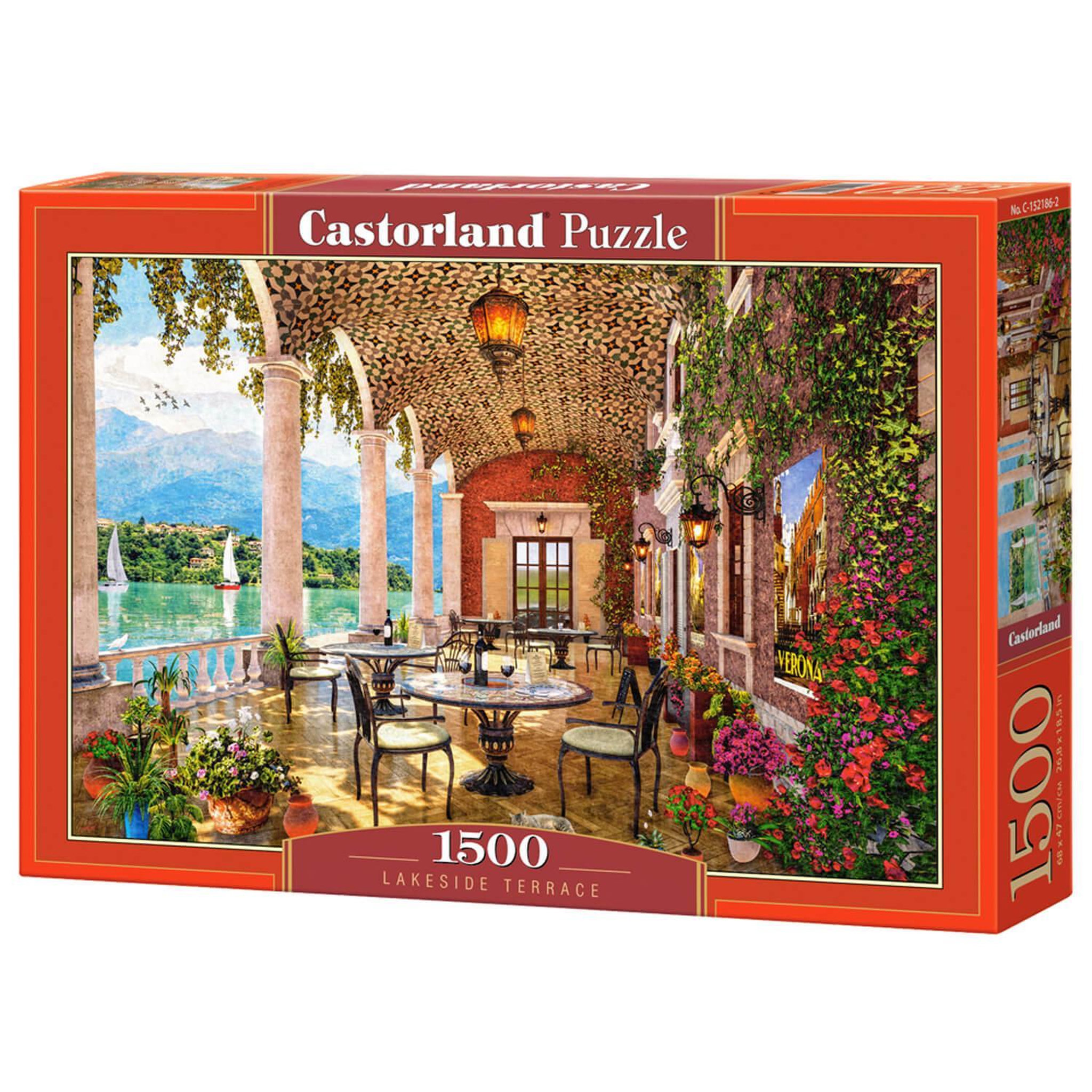 Voir la diapositive 2 : Castorland Puzzle 1500 pièces : terrasse au bord du lac