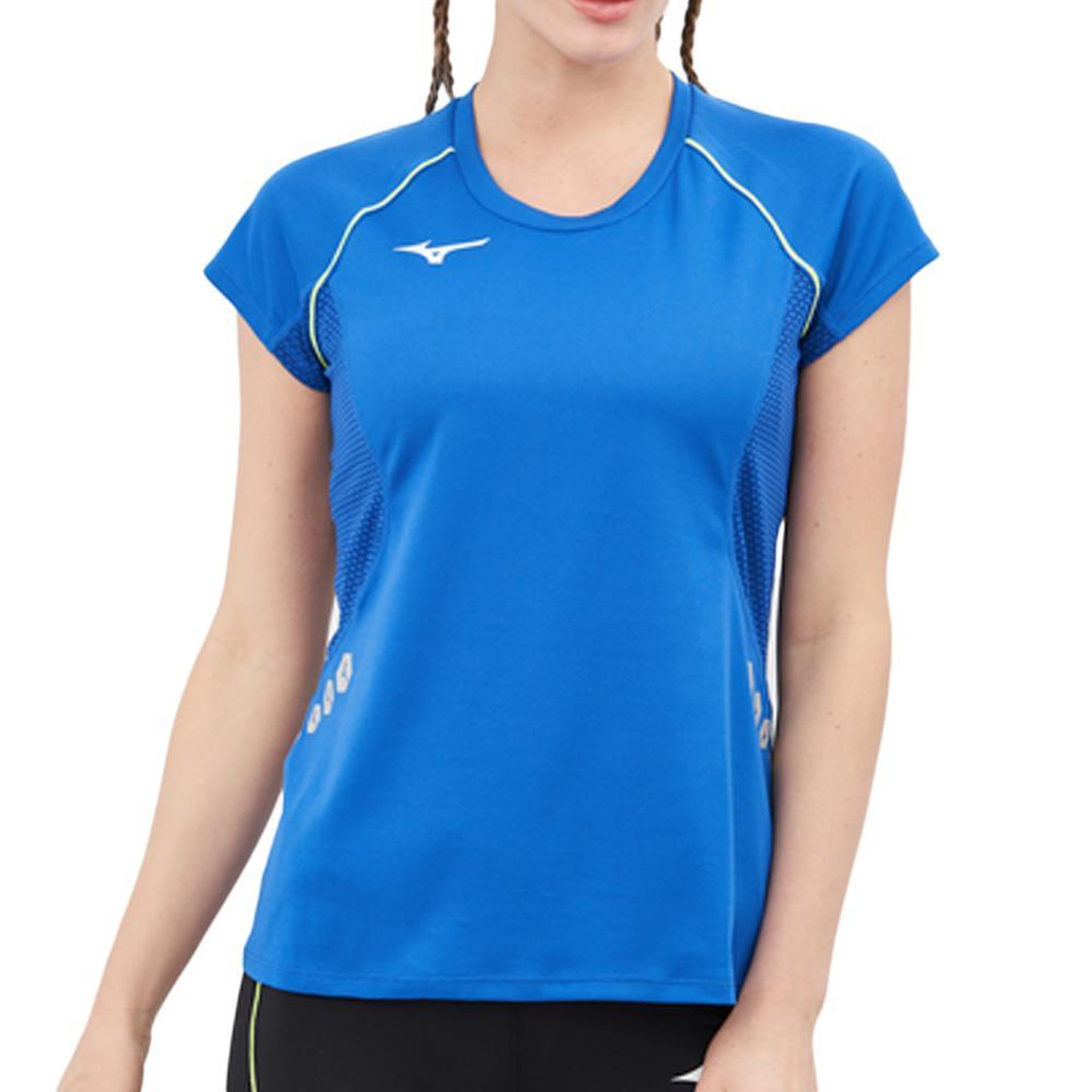 Voir la diapositive 2 : Mizuno T-shirt bleu femme mizuno wos
