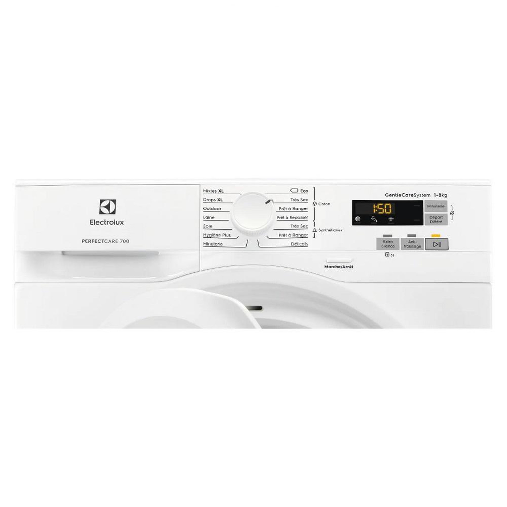 Voir la diapositive 3 : ELECTROLUX Sèche-linge pompe à chaleur 60cm 8kg, blanc - ew7h5829sb