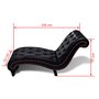 Voir la diapositive 6 : VIDAXL Chaise longue Marron Similicuir