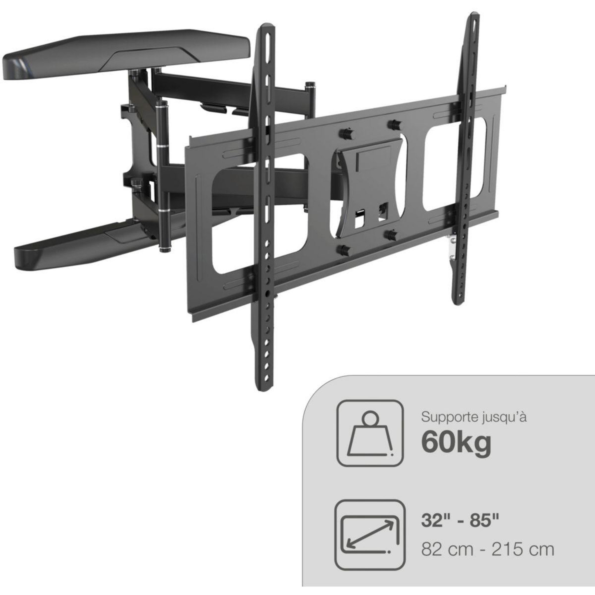 ADEQWAT Support mural tv mouv tv 32-85''