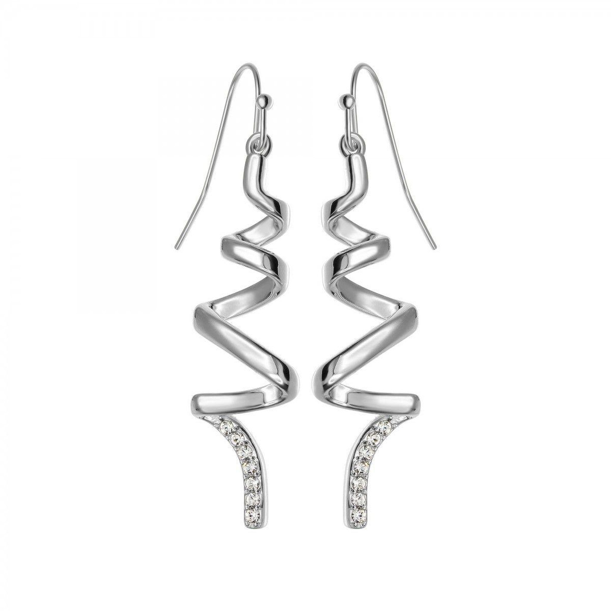SC CRYSTAL Boucles d'oreilles SC Crystal ornées de Cristaux scintillants