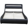 Voir la diapositive 4 : Habitat et Jardin Lit LED  Natacha  - 160 x 200 cm - Noir
