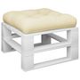 Voir la diapositive 3 : VIDAXL Coussin de palette creme 58x58x10 cm tissu