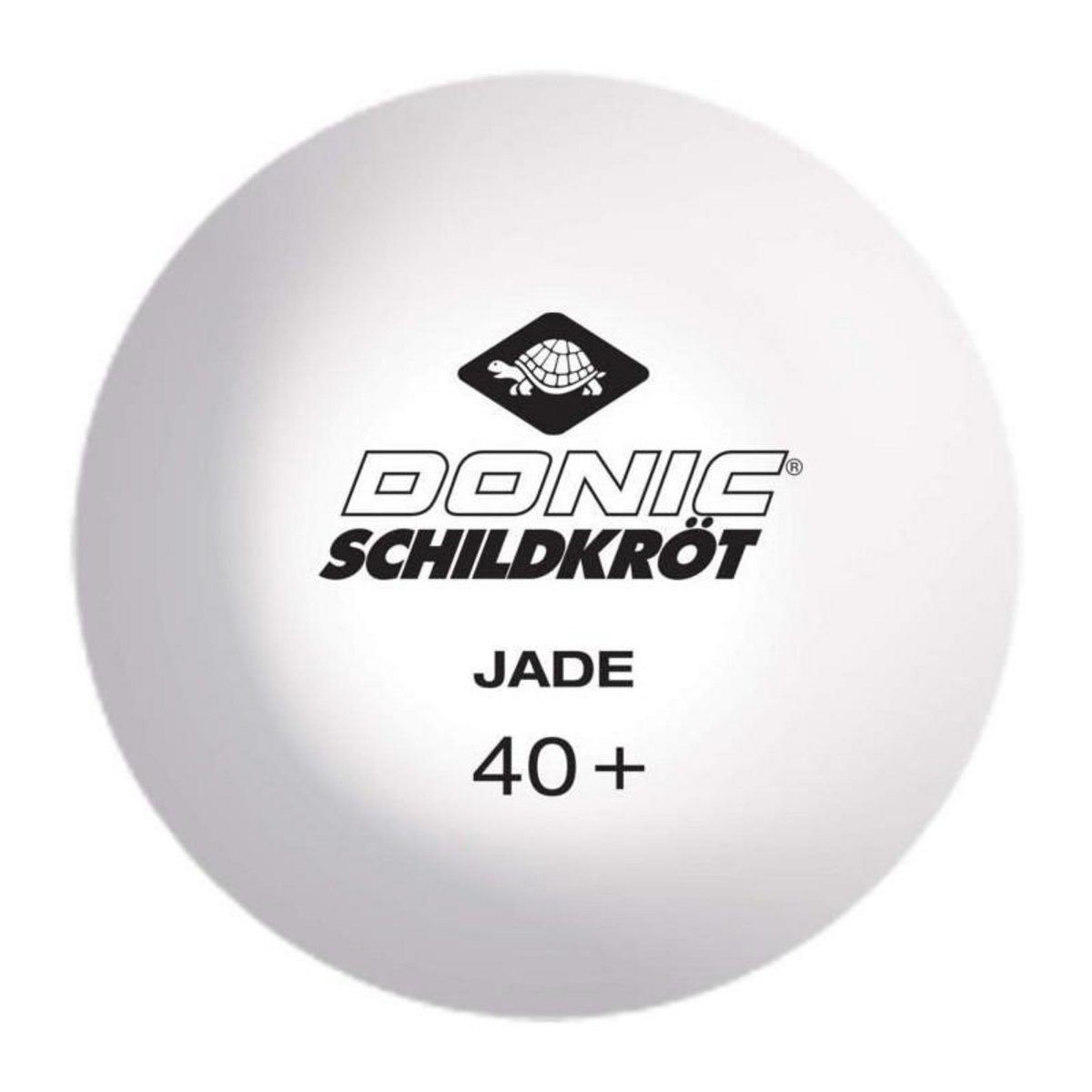 SCHILDKROT Balles de tennis de table - SCHILDKRÖT - JADE POLY 40+ - blanc -144 pcs.