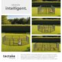 Voir la diapositive 4 : tectake Enclos pour chiots et chiens 8 parties, pliable gris