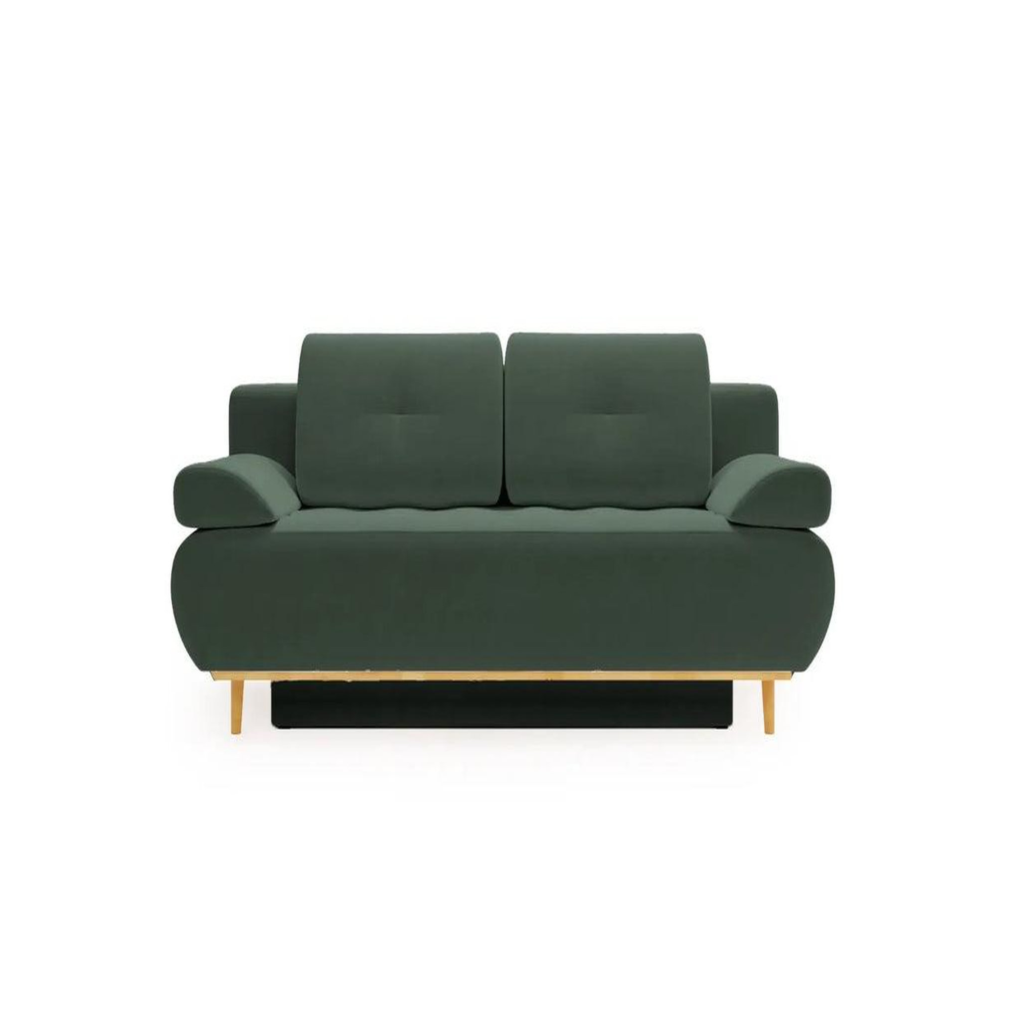 Voir la diapositive 1 : CASANOVA PARIS Amaro - canapé droit convertible tissu velours 2 places