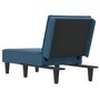 Voir la diapositive 5 : VIDAXL Chaise longue bleu velours