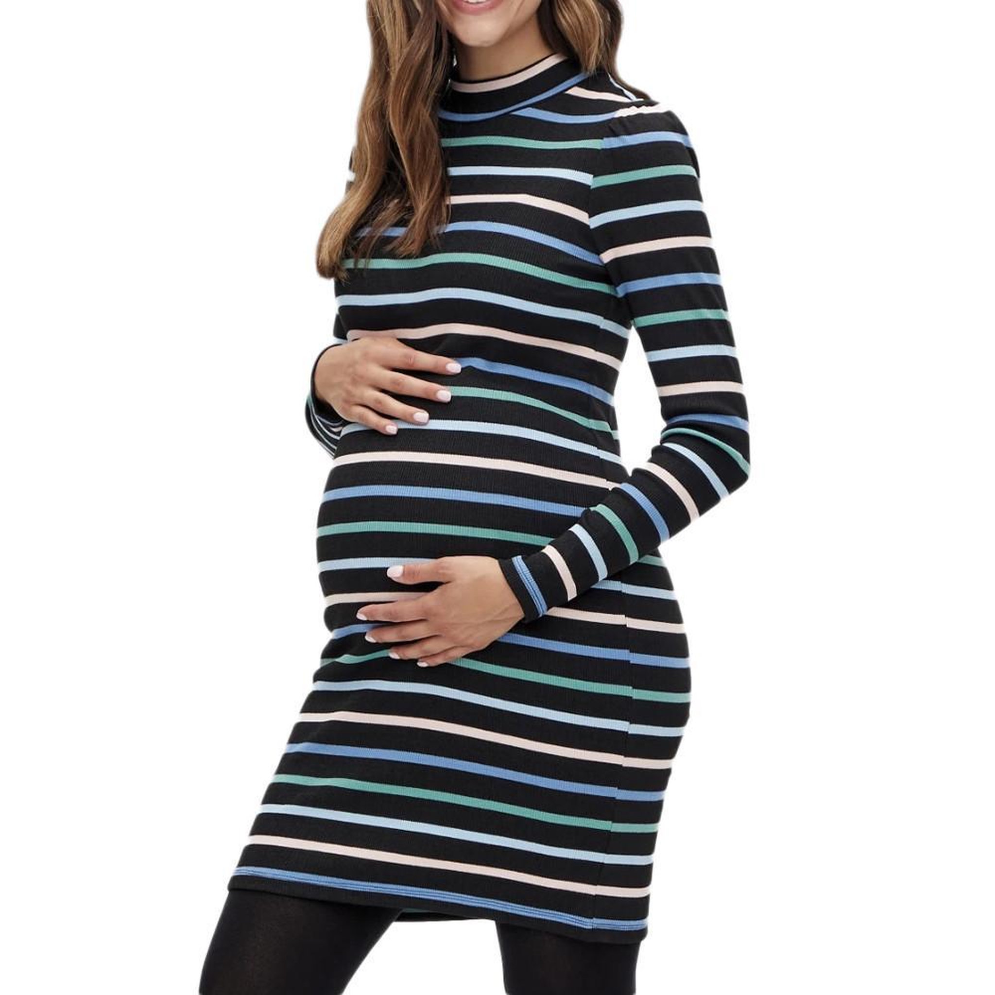 Voir la diapositive 1 : MAMALICIOUS Robe de grossesse noir femme mamalicious celie