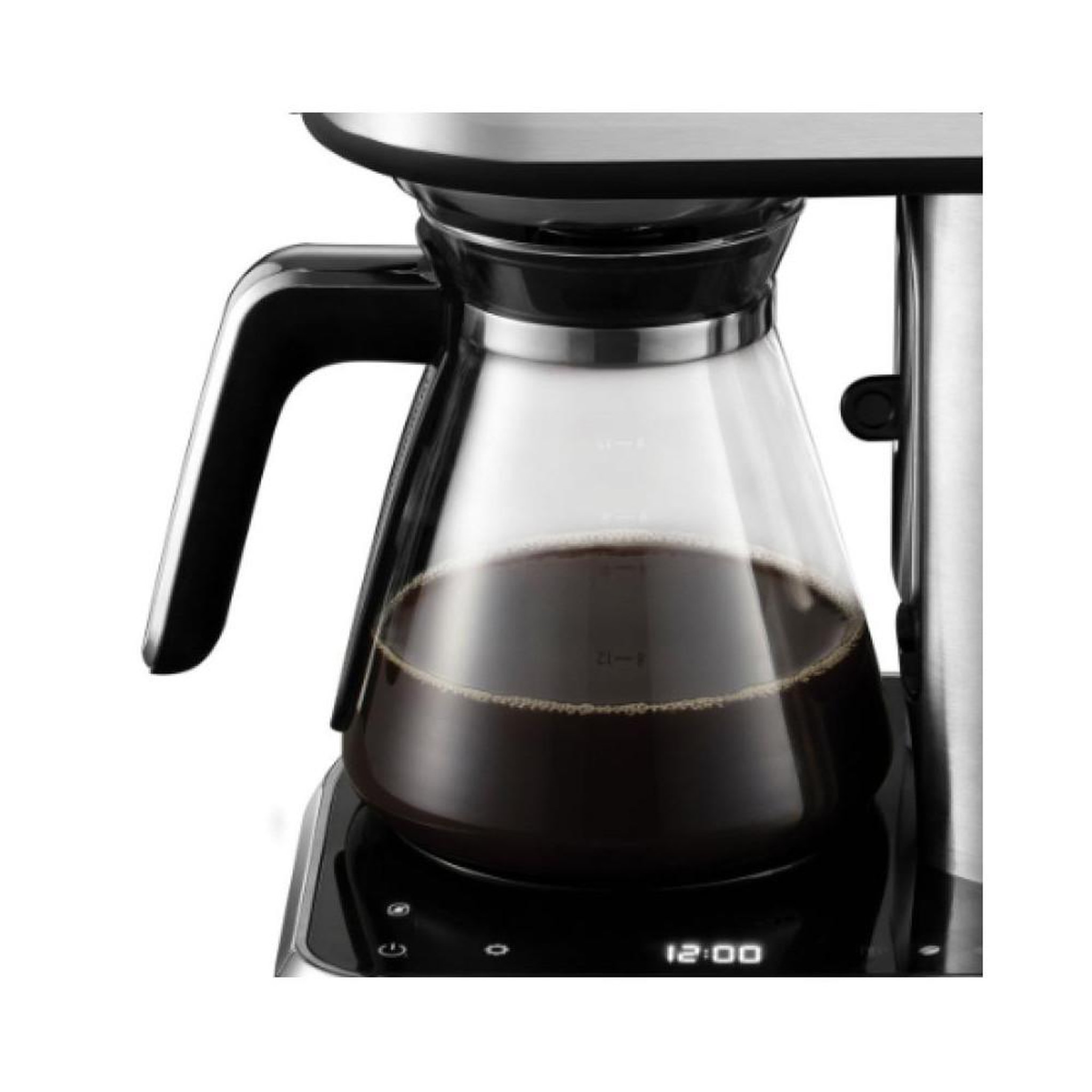 Voir la diapositive 2 : Russell Hobbs Machine à café filtre automatique russell hobbs 26230-56, avec écran tactile, 15 tasses, infusion froide et mousseur à lait, acier brossé noir et inox