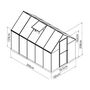 Voir la diapositive 9 : Canopia by PALRAM Serre de jardin - Polycarbonate - 5,6m² - MYTHOS
