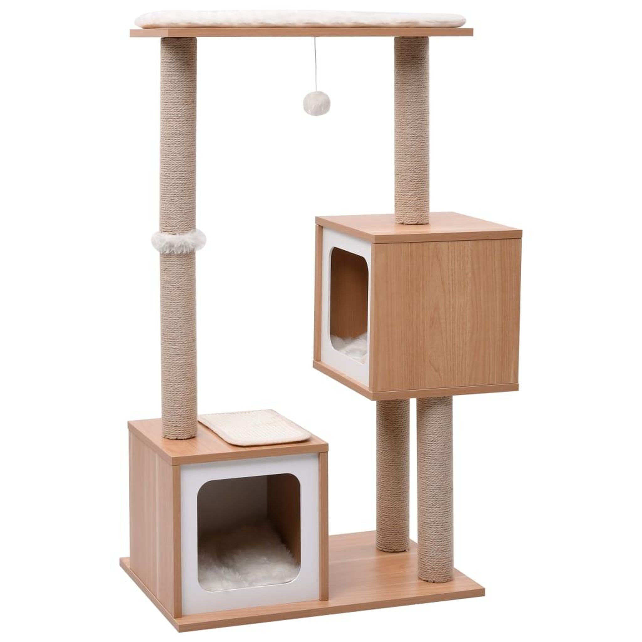 Voir la diapositive 2 : VIDAXL Arbre a chat avec tapis a gratter en sisal 104 cm
