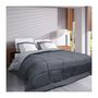 Voir la diapositive 2 : POYET MOTTE HUDSON Couette legere Microfibre 200g/m2 220x240cm Acier + Argent