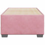 Voir la diapositive 4 : VIDAXL Cadre de lit sans matelas rose 90x190 cm velours