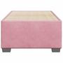Voir la diapositive 4 : VIDAXL Cadre de lit sans matelas rose 90x190 cm velours
