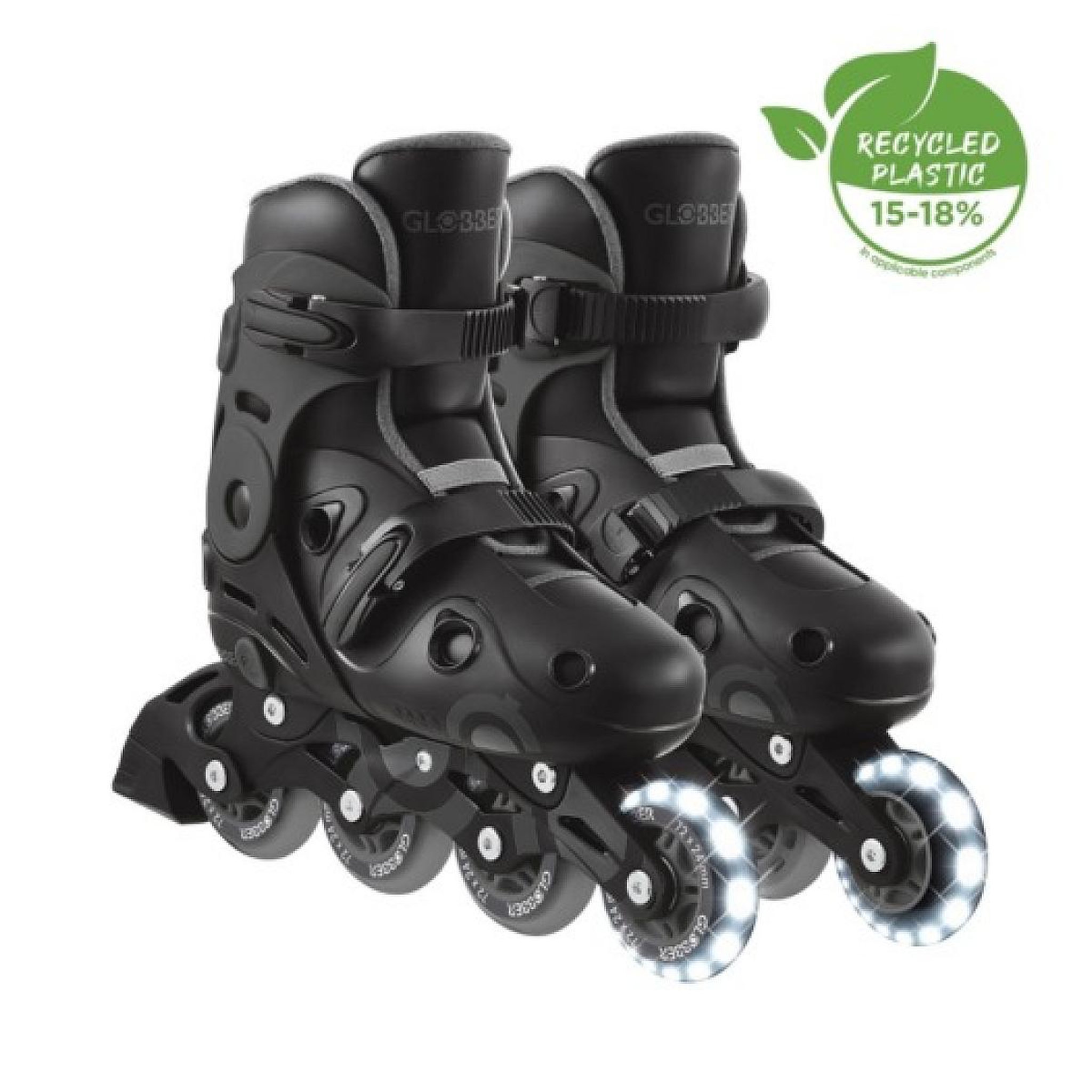 Voir la diapositive 2 : Globber Patins à Roulettes GO-SKATE - T. 34-37 - Noir/Gris Foncé