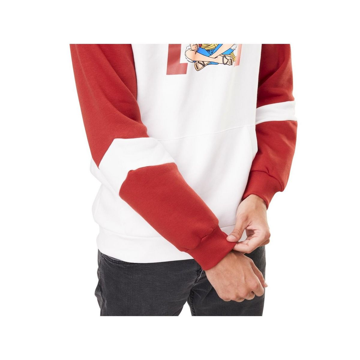 CAPSLAB Sweat à capuche homme One piece Luffy