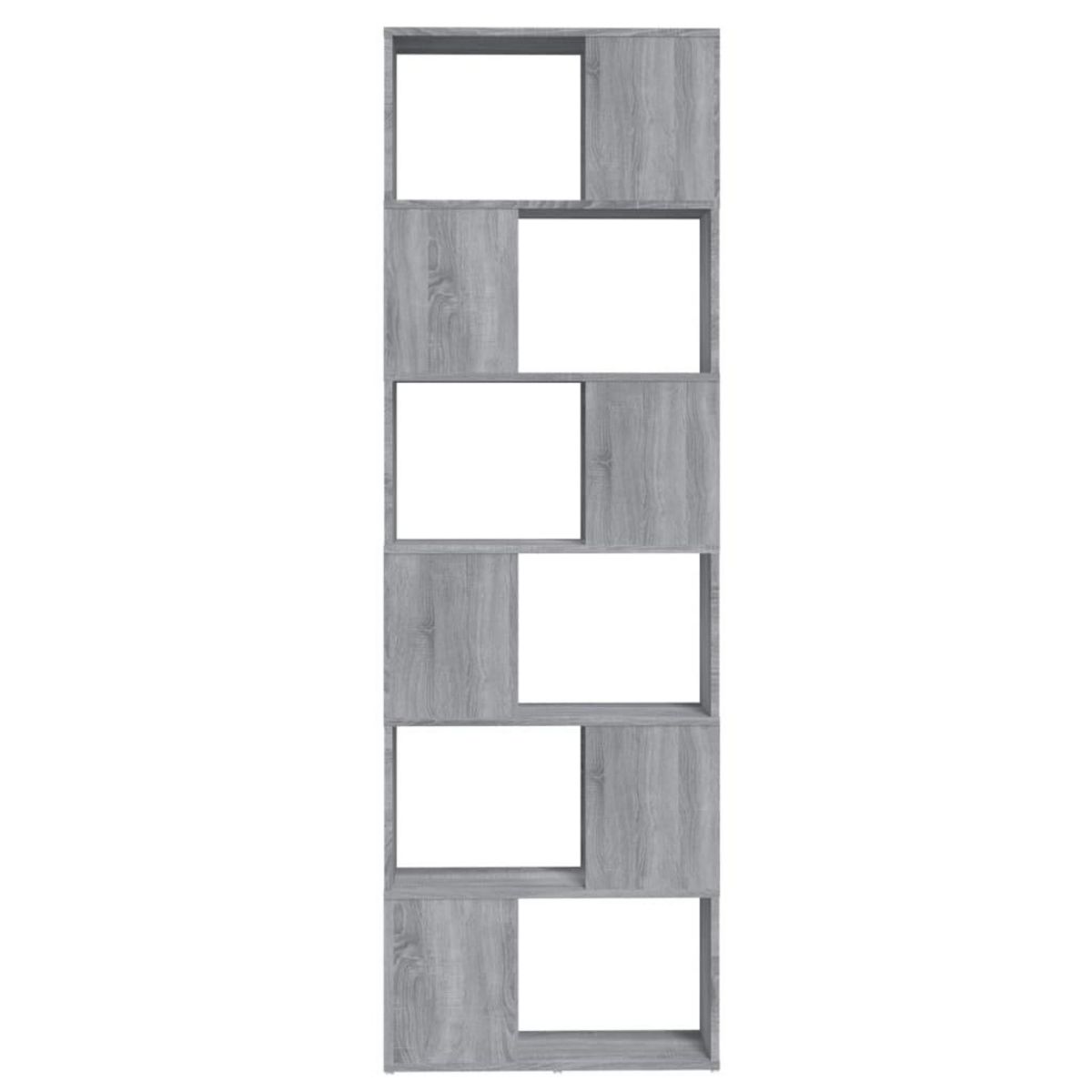 VIDAXL Bibliotheque/Separateur de piece Sonoma gris 60x24x186 cm