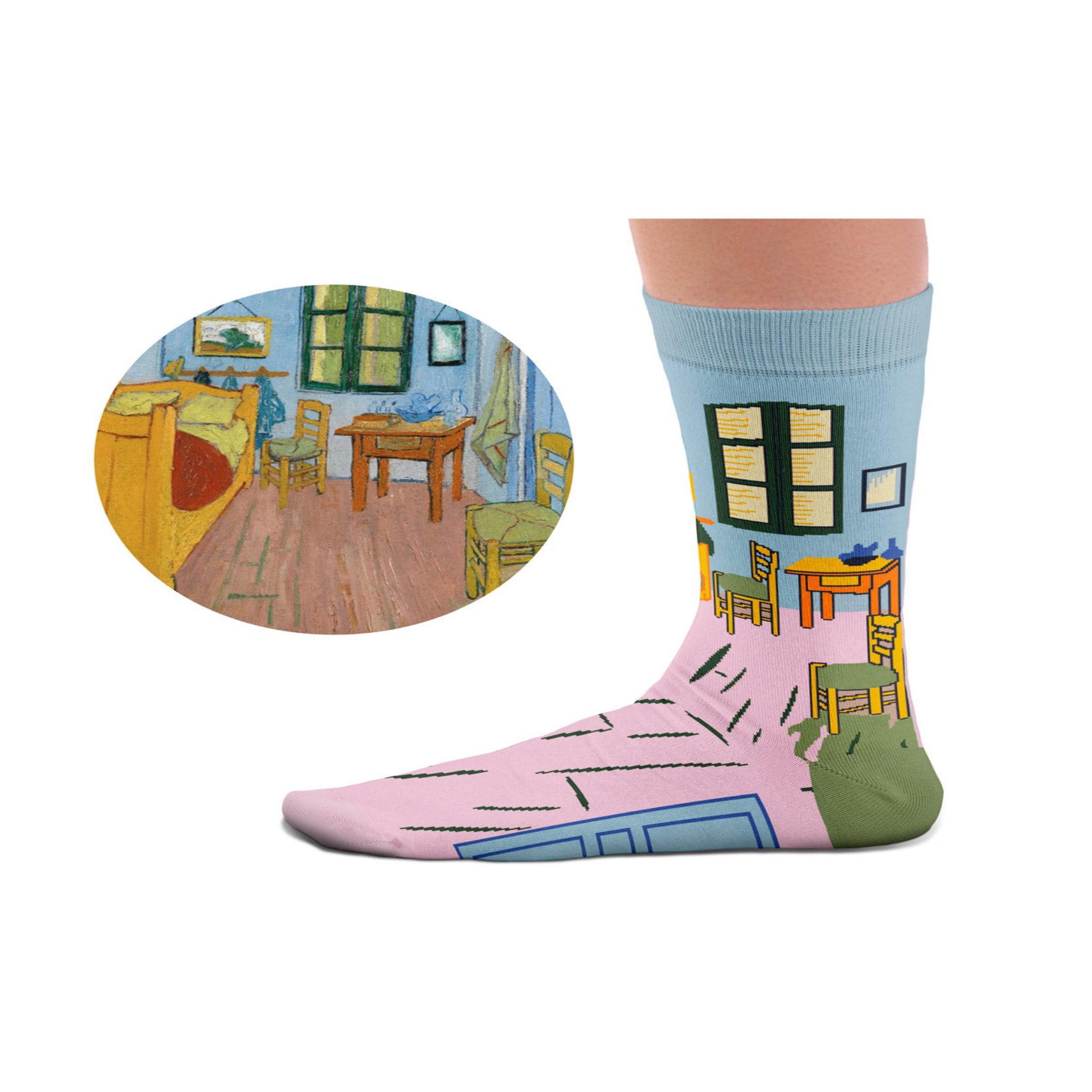 Voir la diapositive 3 : SOCK AFFAIRS Chaussettes la chambre, van gogh