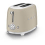 Voir la diapositive 3 : SMEG Grille-pain TSF01MLMEU Années 50 Beige lin
